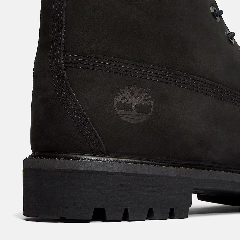 Timberland Premium 6-inch Lace Up Black Nubuck