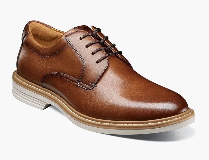 Florsheim Cognac Norwalk Men's Plain Toe Oxford Shoe 13369-229