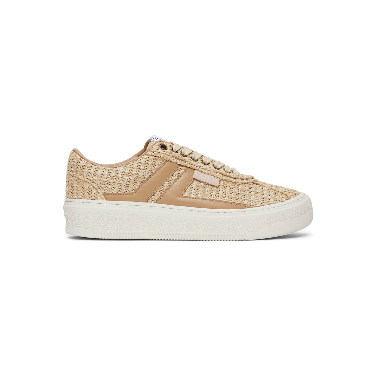 Lanvin Cash Raffia Sneakers (Natural)