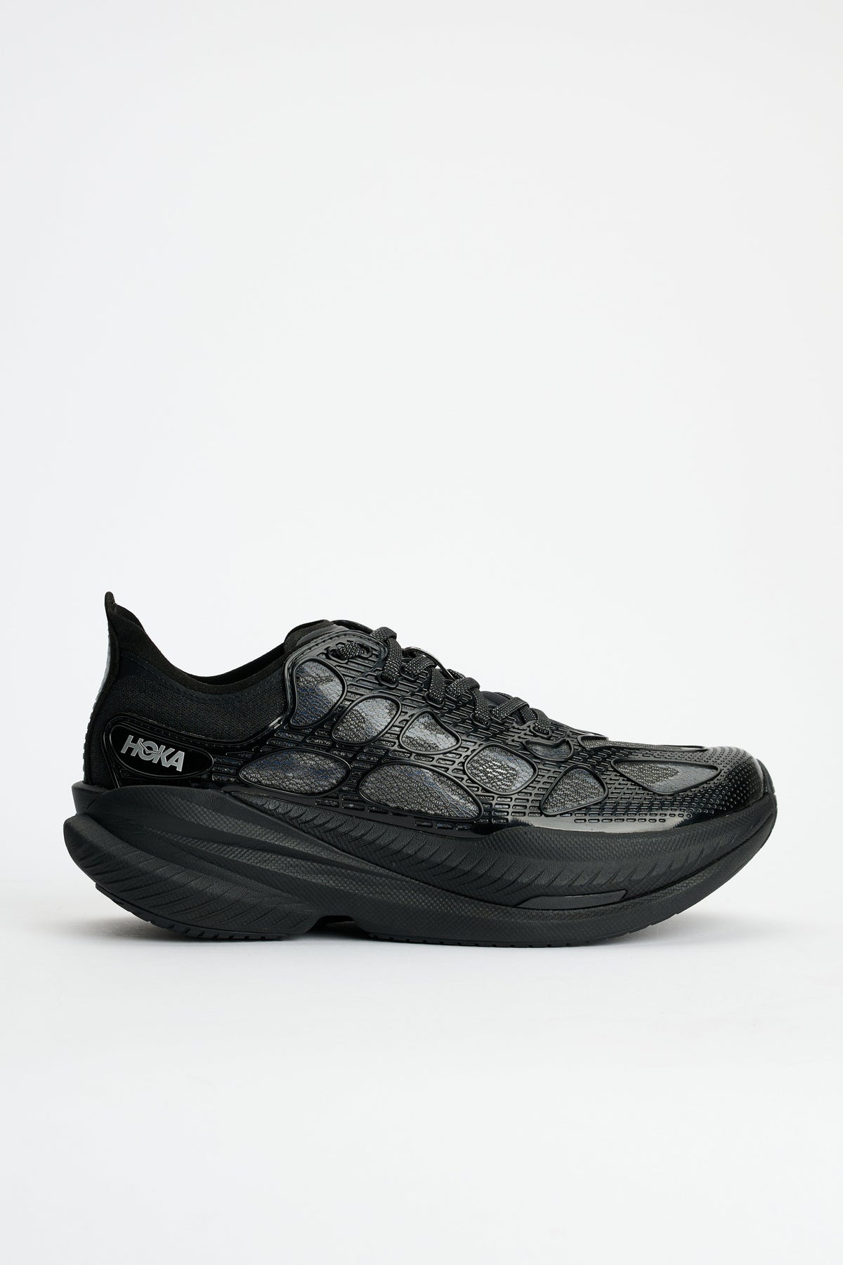 HOKA U Mach x Caged Black / Midnight Blue