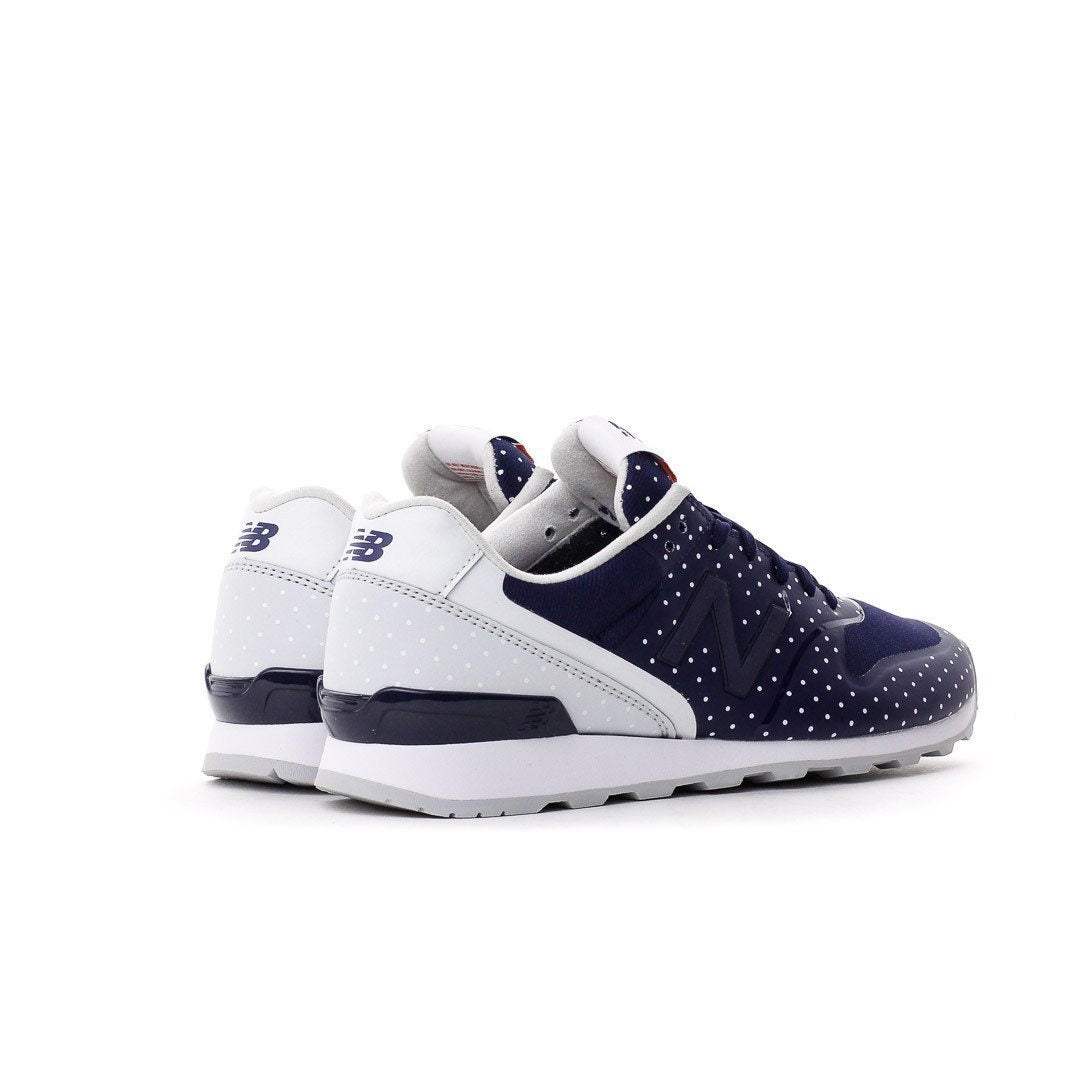 NEW BALANCE CLASSIC WOMEN BLUE WHITE DOTS RE-ENGINEERED WR996KP