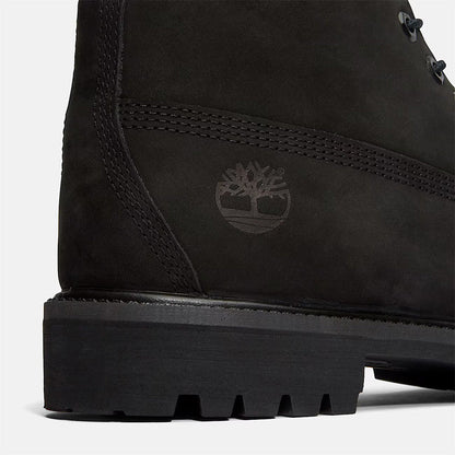 Timberland Premium 6-inch Lace Up Black Nubuck