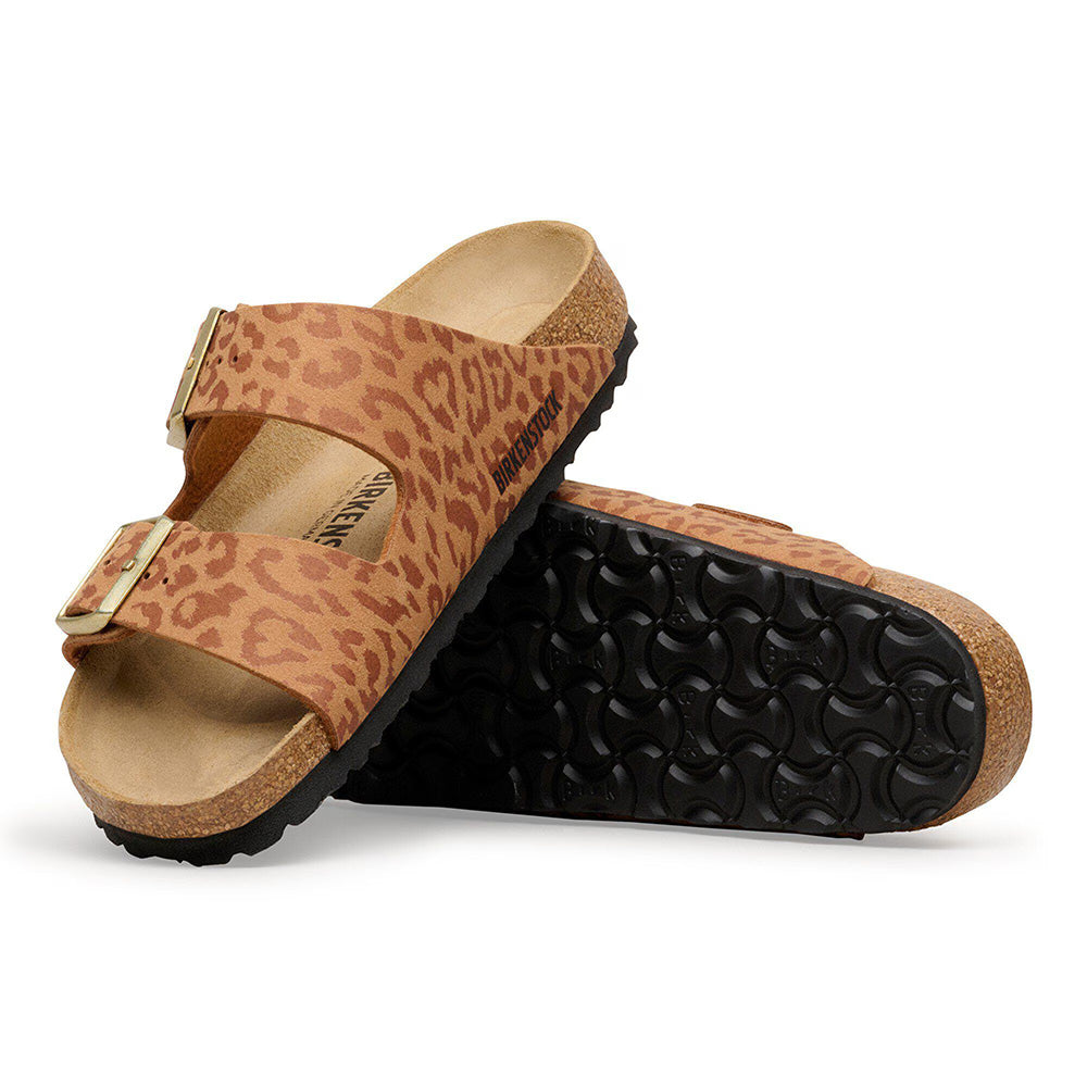 Birkenstock Arizona "Leopard" SYN Leo - Pecan