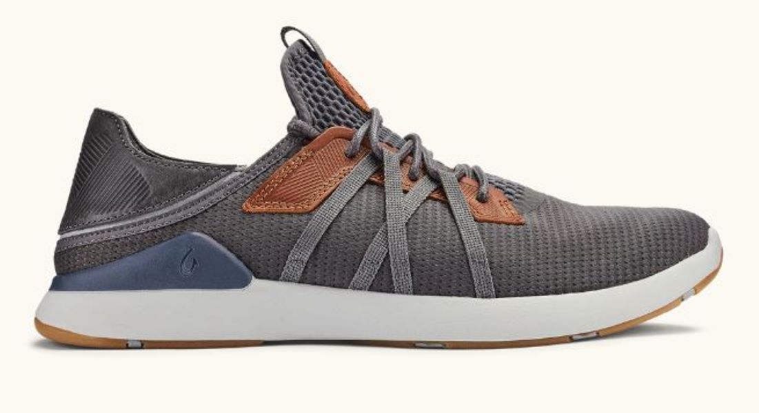 Olukai Pavement and Vintage Indigo Mens Athletic Sneakers 10440-PVVI