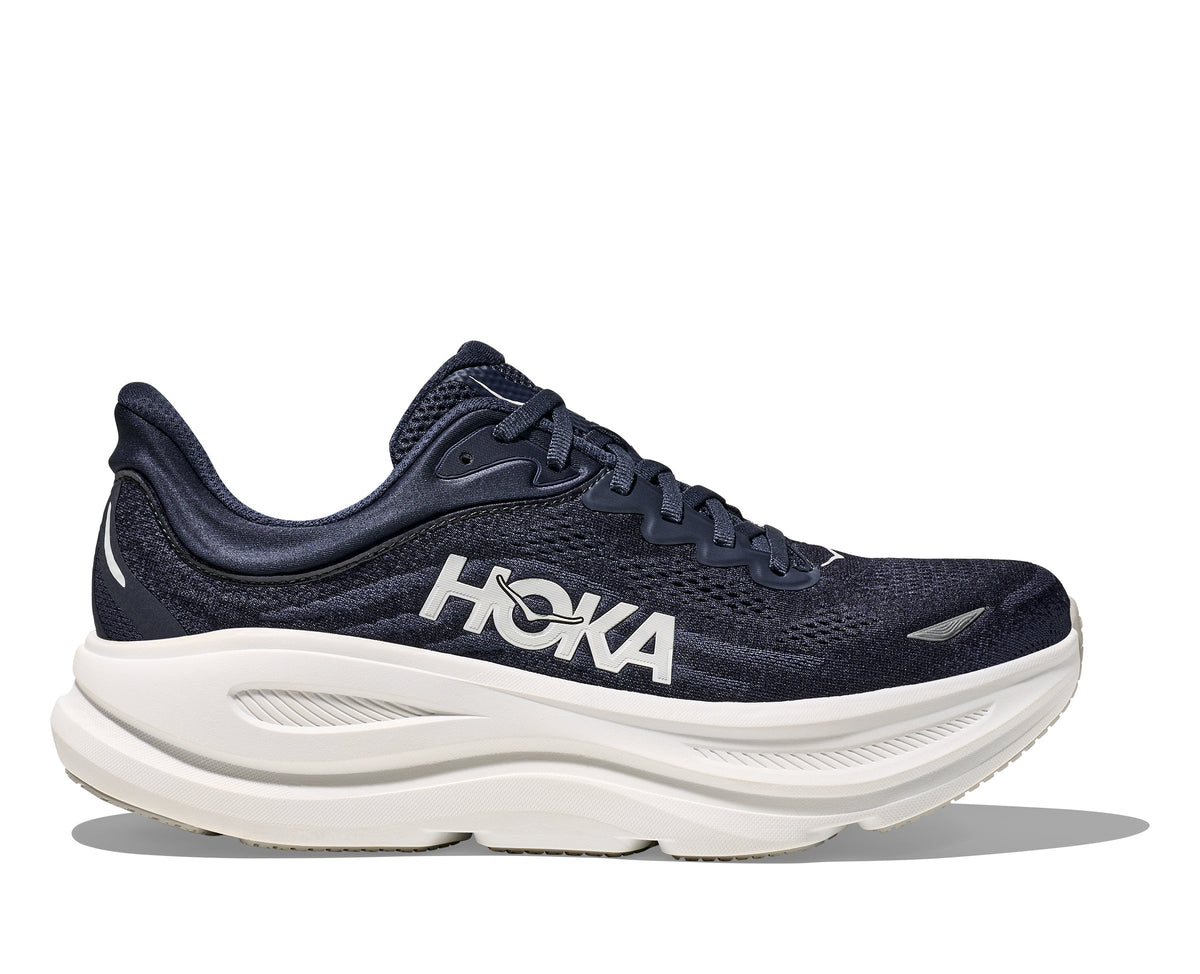 Hoka Varsity Navy/White Bondi 9 Men's Running Shoes 1162011-VYN