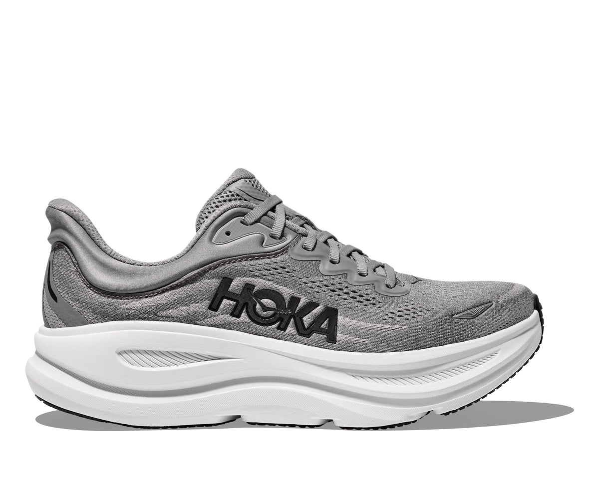 Hoka Galactic Grey/Stellar Grey Bondi 9 Men's Wide Width Running Shoes 1162013-GCTC