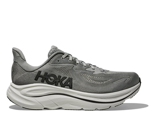 Hoka Galactic Grey/Asteroid Clifton 10 Wide Width Men's Running Shoes 1162032-GYST