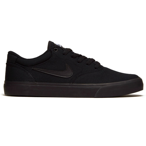 Nike SB Chron 2 Canvas Shoes - Black/Black/Black