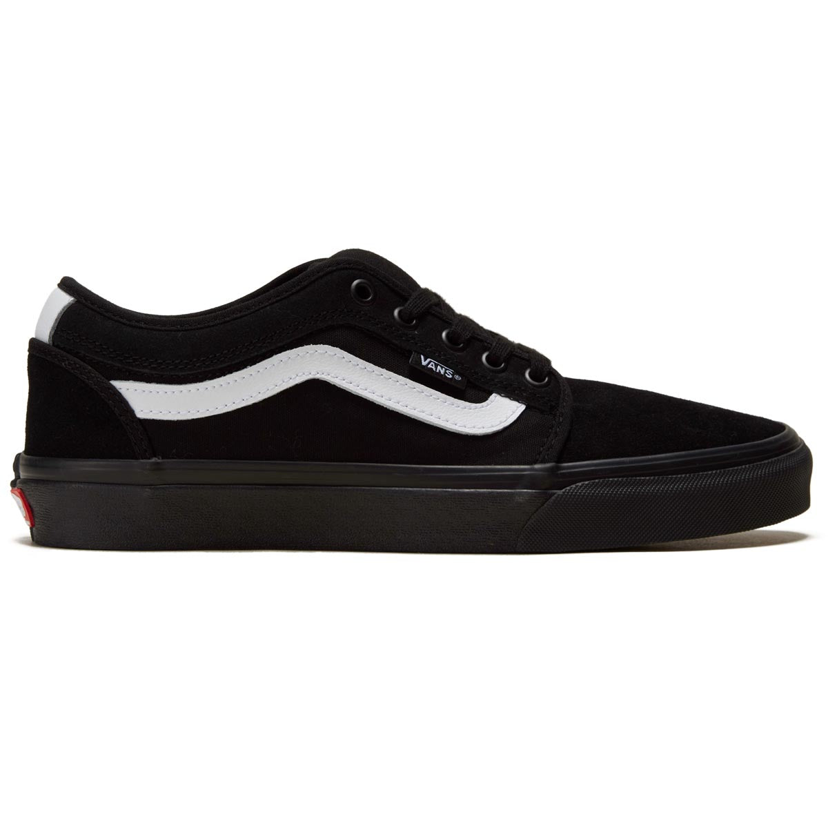 Vans Skate Chukka Low Sidestripe Shoes - Black/Black/White