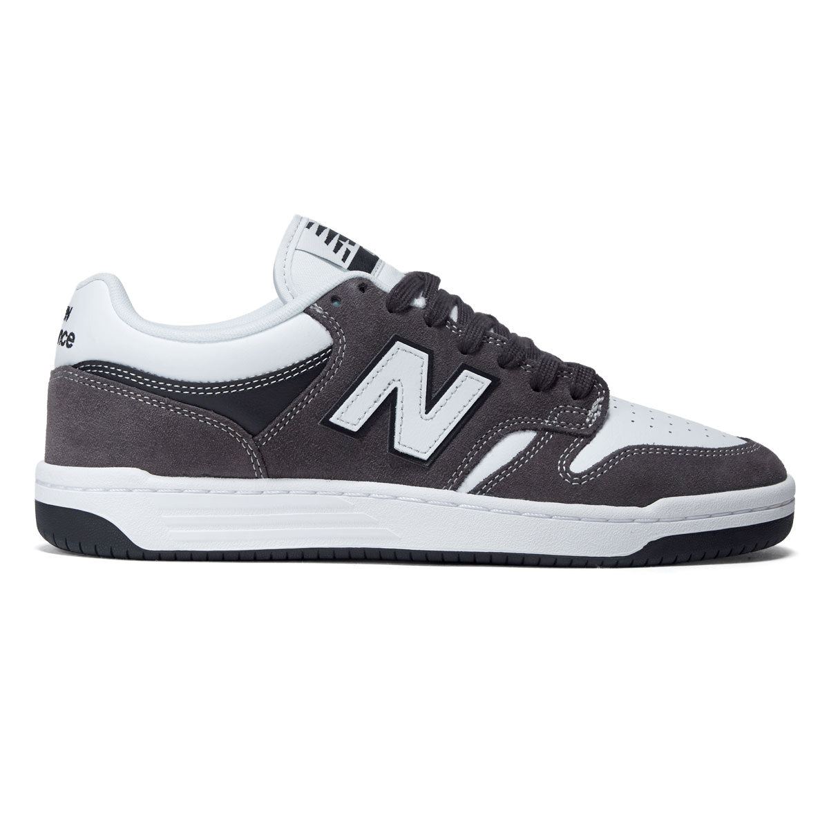 New Balance 480 Wide Shoes - Dark Grey/White