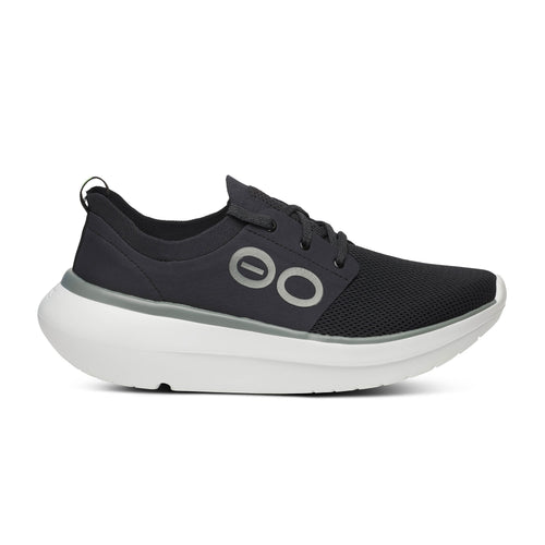 Oofos White/Black OOmy Stride Men's Athletic Shoes 5087-WHT/BLK