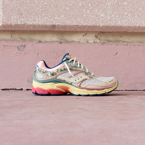 Mens Saucony ProGrid Omni 9 Kissaten (Beige/Blue)