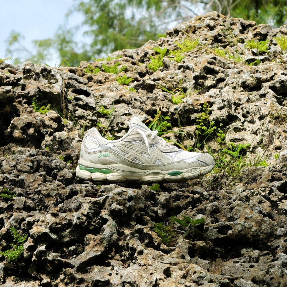 Mens Asics Gel-NYC (Cream/Fossil)