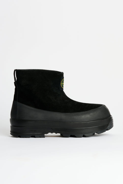 Stone Island Suede Ankle Shoes Black