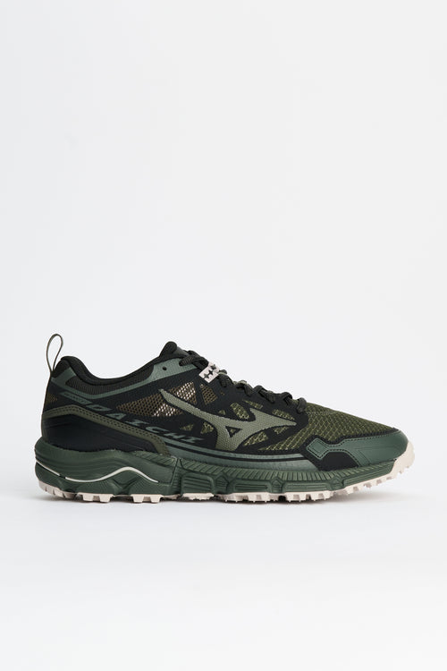 Mizuno Wave Daichi LS Forest Night / Black / Silver Birch