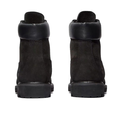 Timberland Premium 6-inch Lace Up Black Nubuck