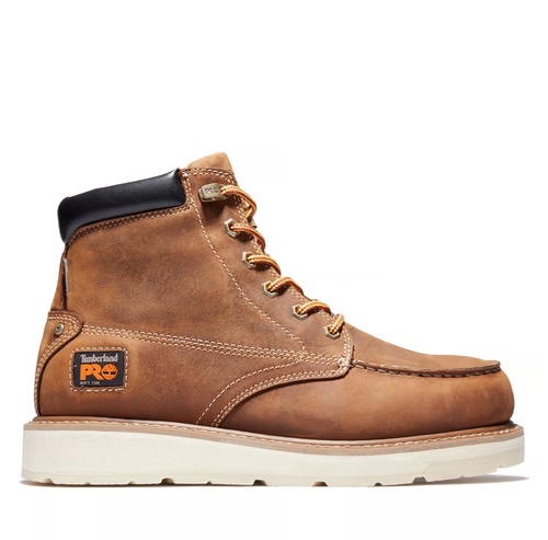 Timberland Golden Brown Full Grain Timberland Pro Gridworks 6 inch Waterproof Soft-Toe Work Boots A2AXR