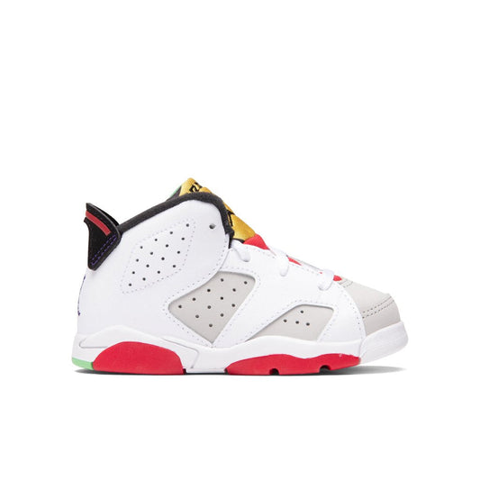 Air Jordan 6 Retro (TD) "Hare" - Neutral Grey/Black/White/True Red