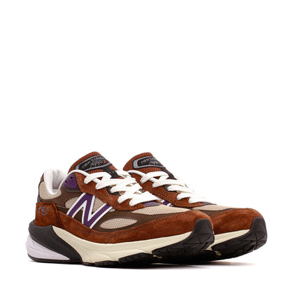 New Balance Unisex 990v6 Rich Oak Cosmic Grape U990OP6