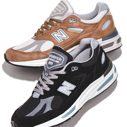 New Balance Unisex 991v2 Black Made In UK U991BK2