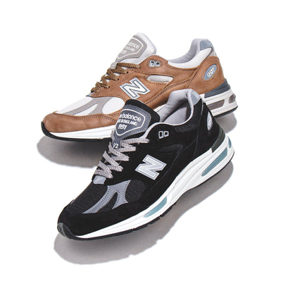 New Balance Unisex 991v2 Black Made In UK U991BK2