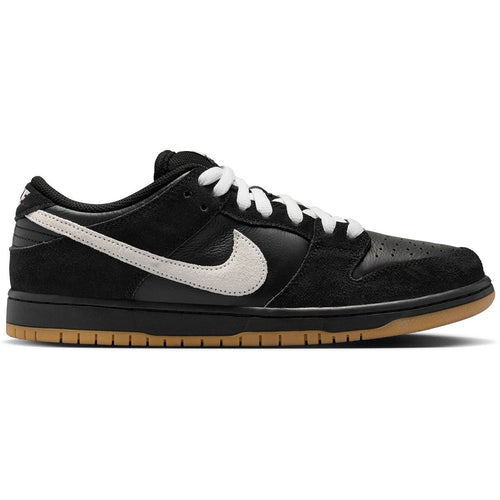 Nike SB Dunk Low Pro Shoes - Black/White/Black/Gum/Light Brown