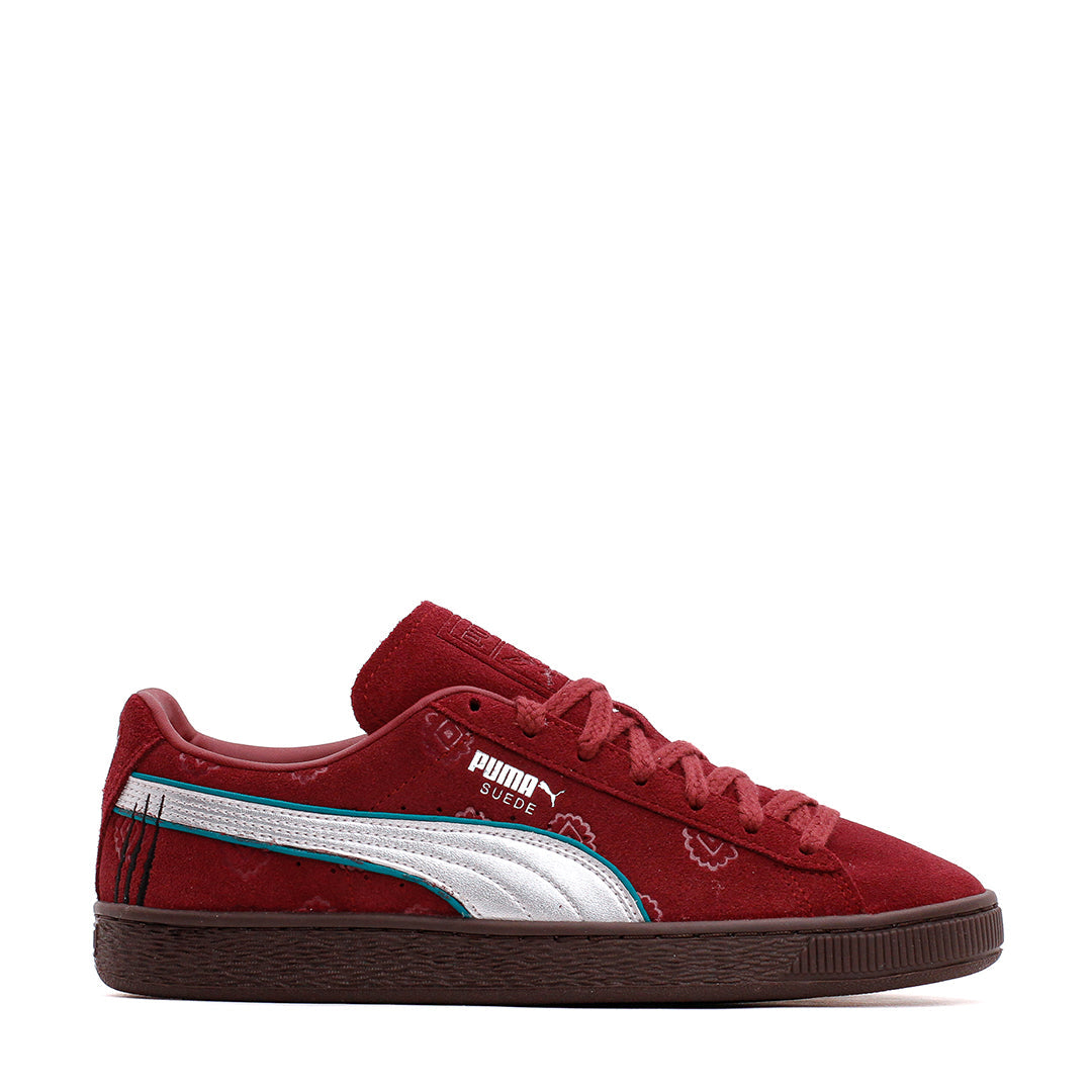 Puma Men Suede 2 x One Piece Red Silver 396521-01