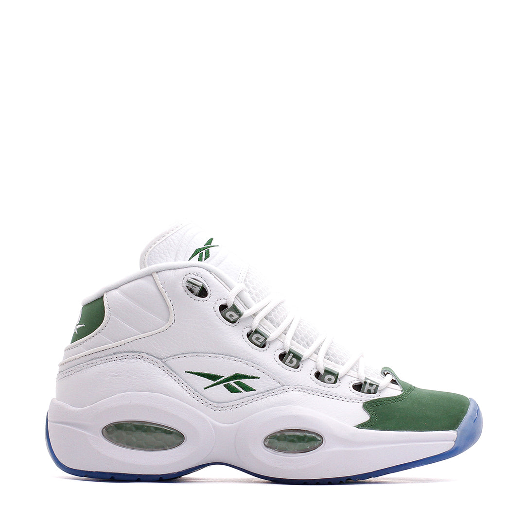 Reebok Classics Basketball Men Question Mid Allen Iverson White Green ID6690